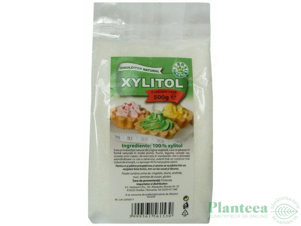 Xylitol mesteacan cristalizat 500g - HERBAL SANA