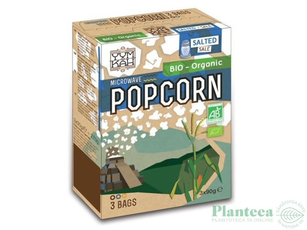 Porumb boabe pt popcorn microunde eco 270g - NATAIS