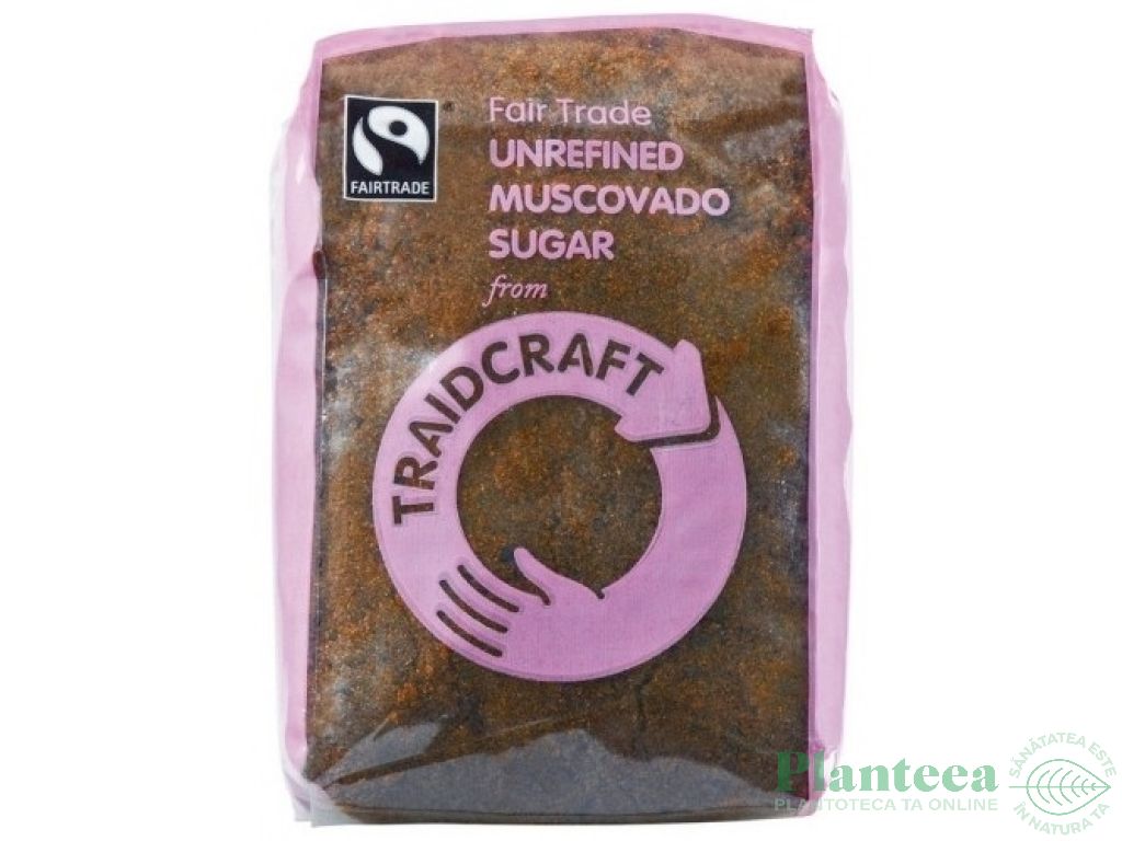 Zahar brun suc trestie Muscovado 500g - TRAIDCRAFT