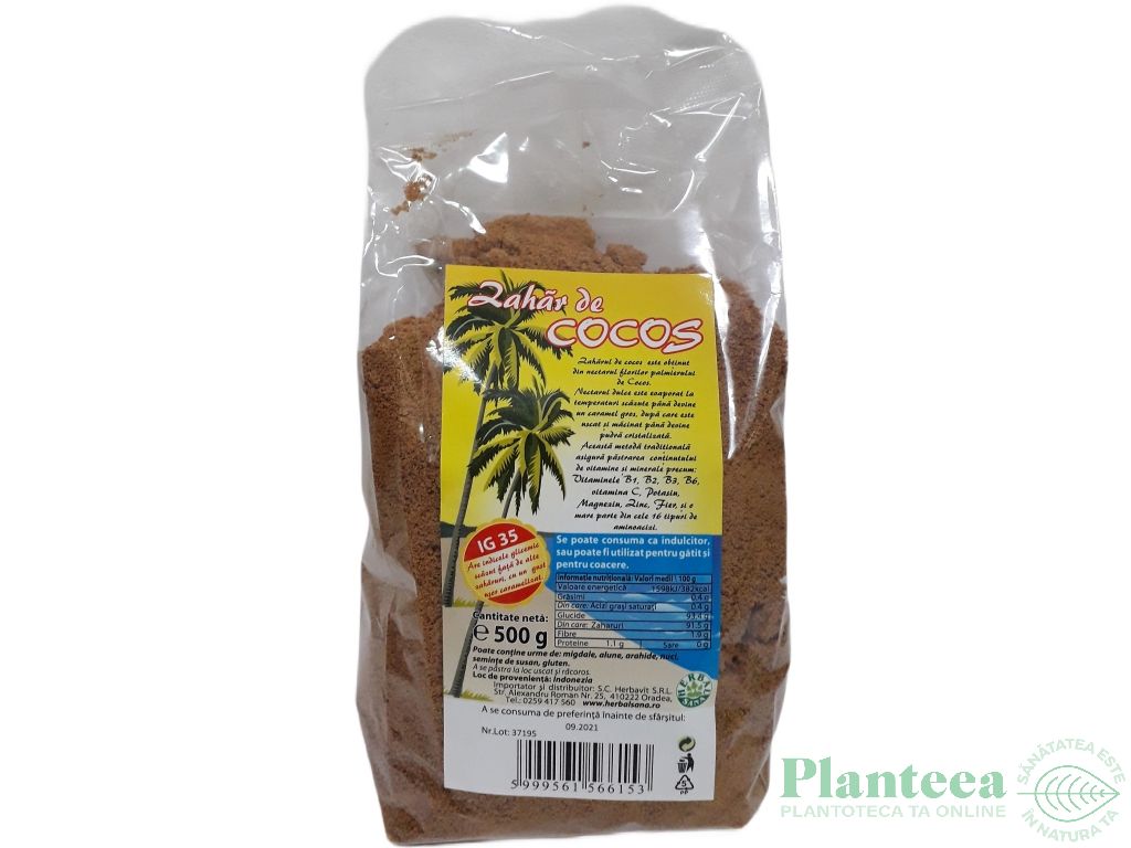 Zahar flori cocos 500g - HERBAL SANA