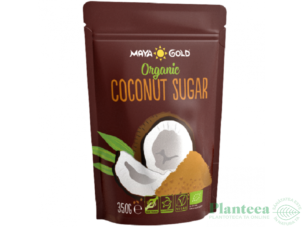 Zahar cocos bio punga 350g - MAYA GOLD