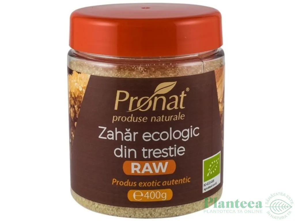 Zahar brun trestie nerafinat India bio 400g - PRONAT