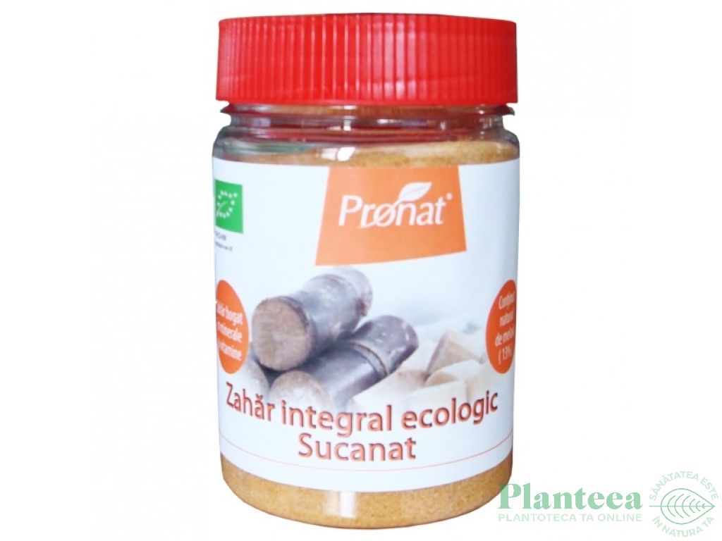 Zahar integral suc trestie Sucanat eco 200g - PRONAT