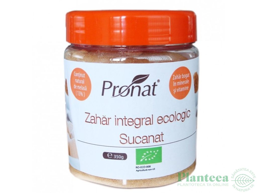 Zahar integral suc trestie Sucanat eco 350g - PRONAT