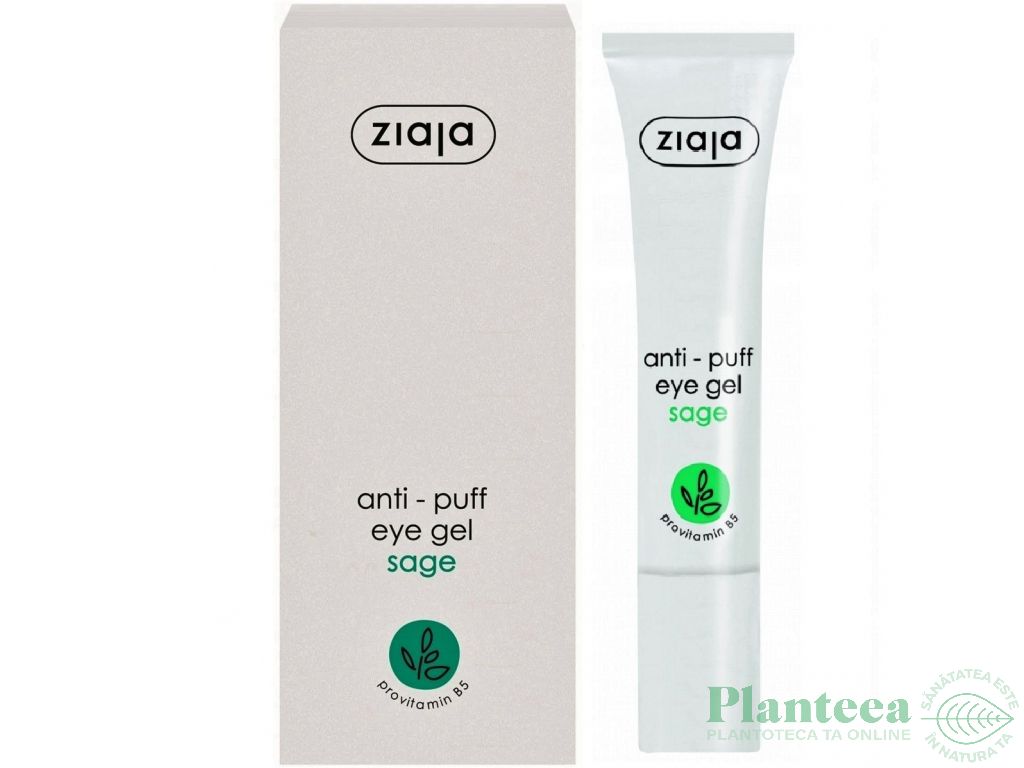 Gel contur ochi antipungi salvie 15ml - ZIAJA