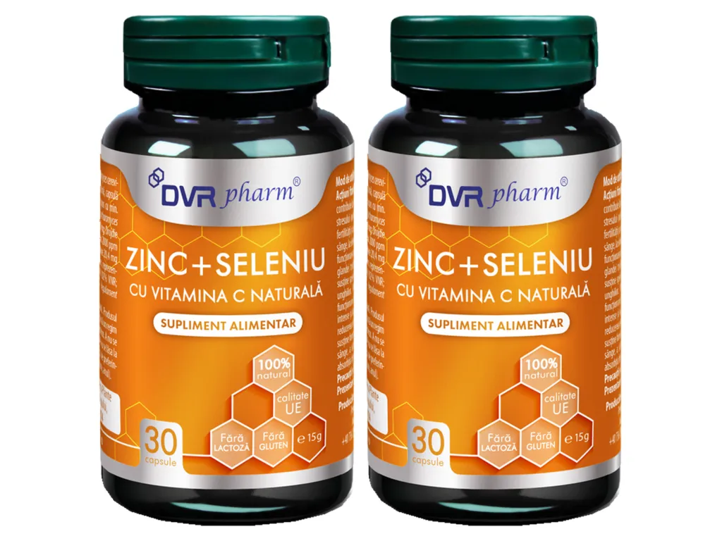 Set Zinc Seleniu C 2x30cps - DVR PHARM