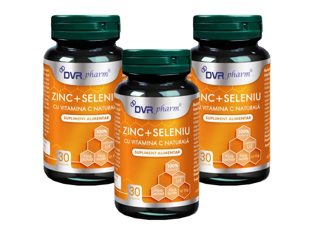 Set Zinc Seleniu C 3x30cps - DVR PHARM