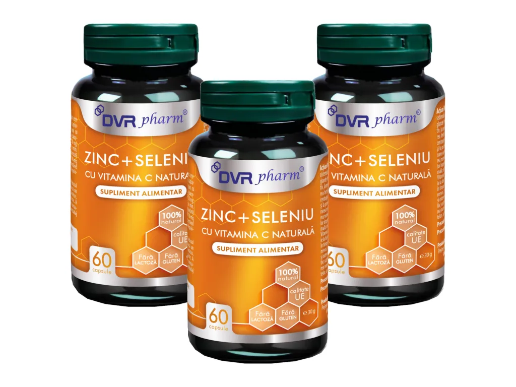 Set Zinc Seleniu C 3x60cps - DVR PHARM