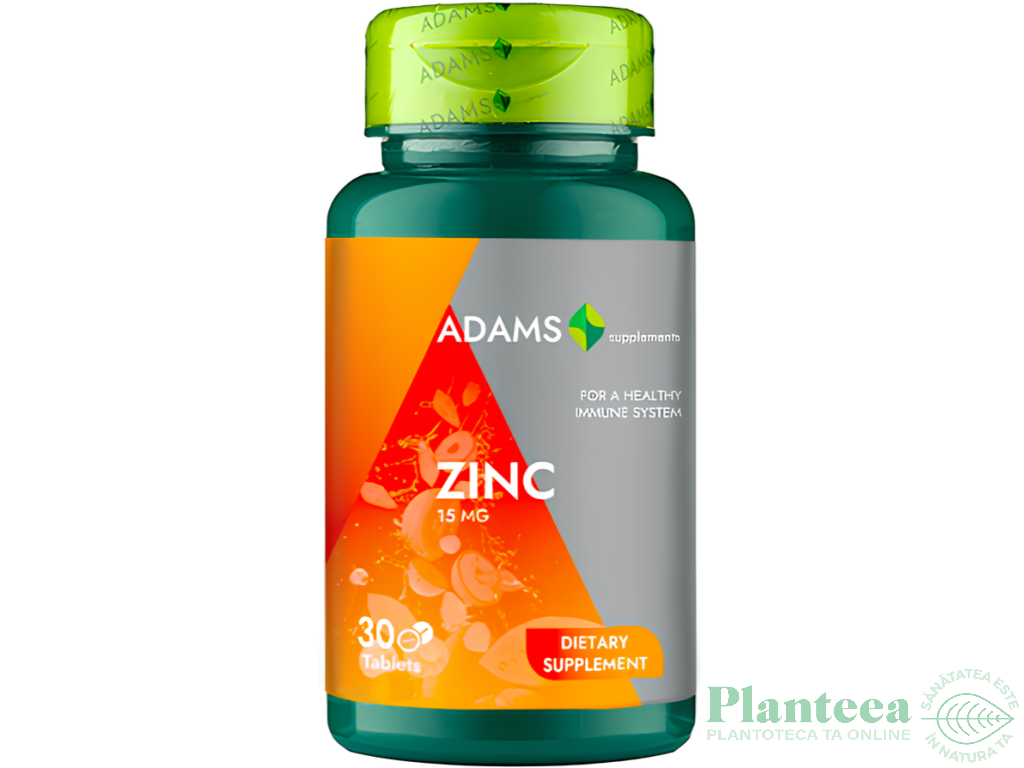 Zinc 15mg 30cp - ADAMS SUPPLEMENTS