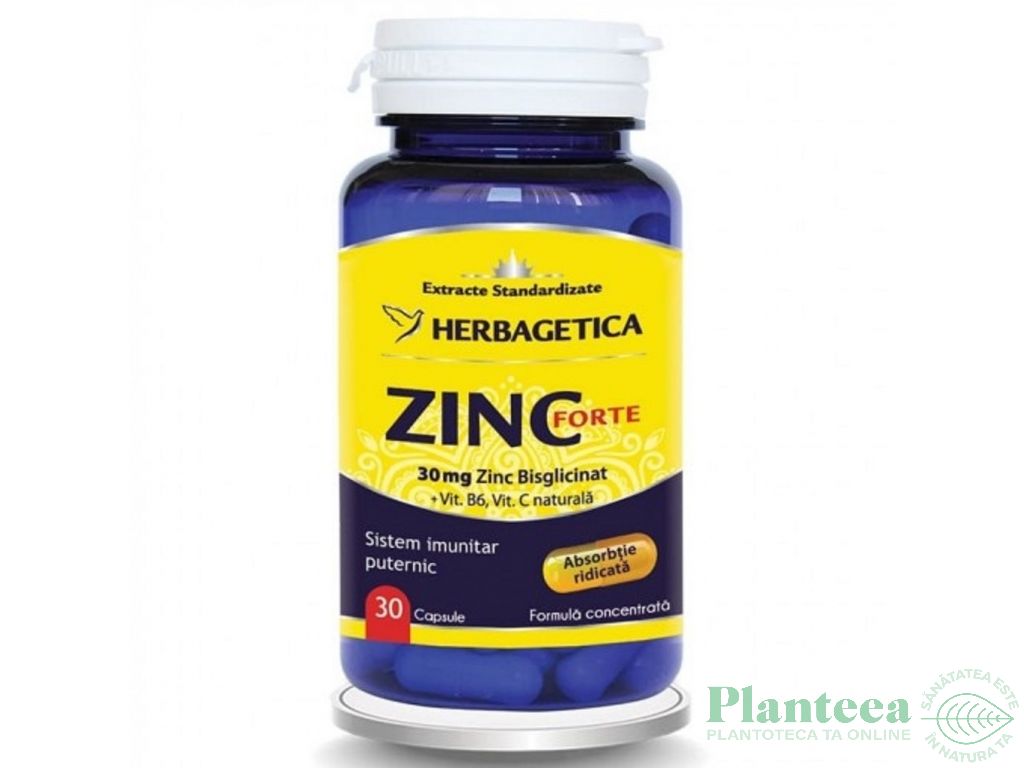 Zinc forte 30cps - HERBAGETICA