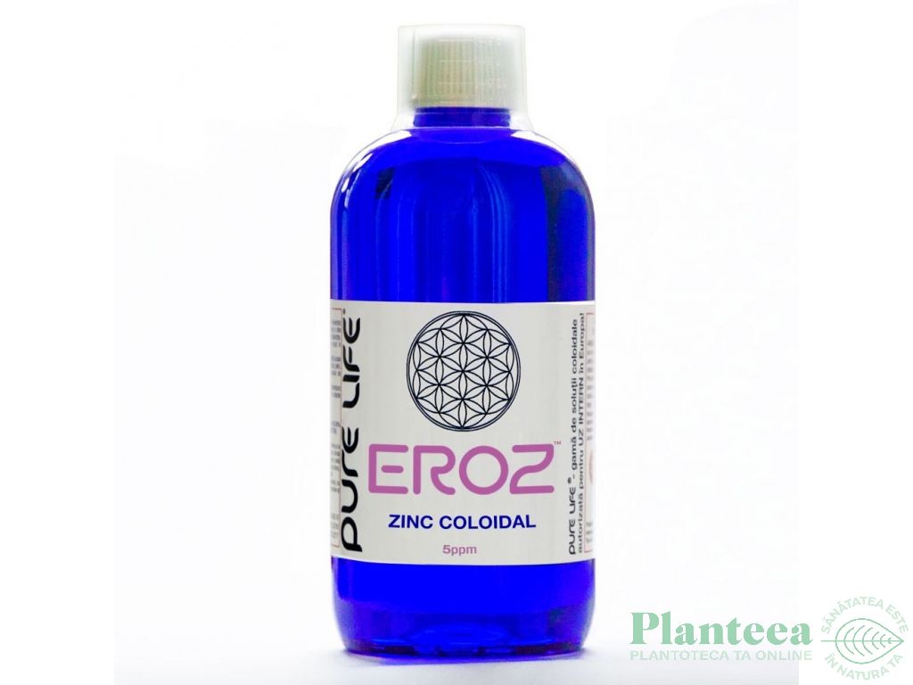 Zinc coloidal 5ppm Eroz 480ml - PURE LIFE