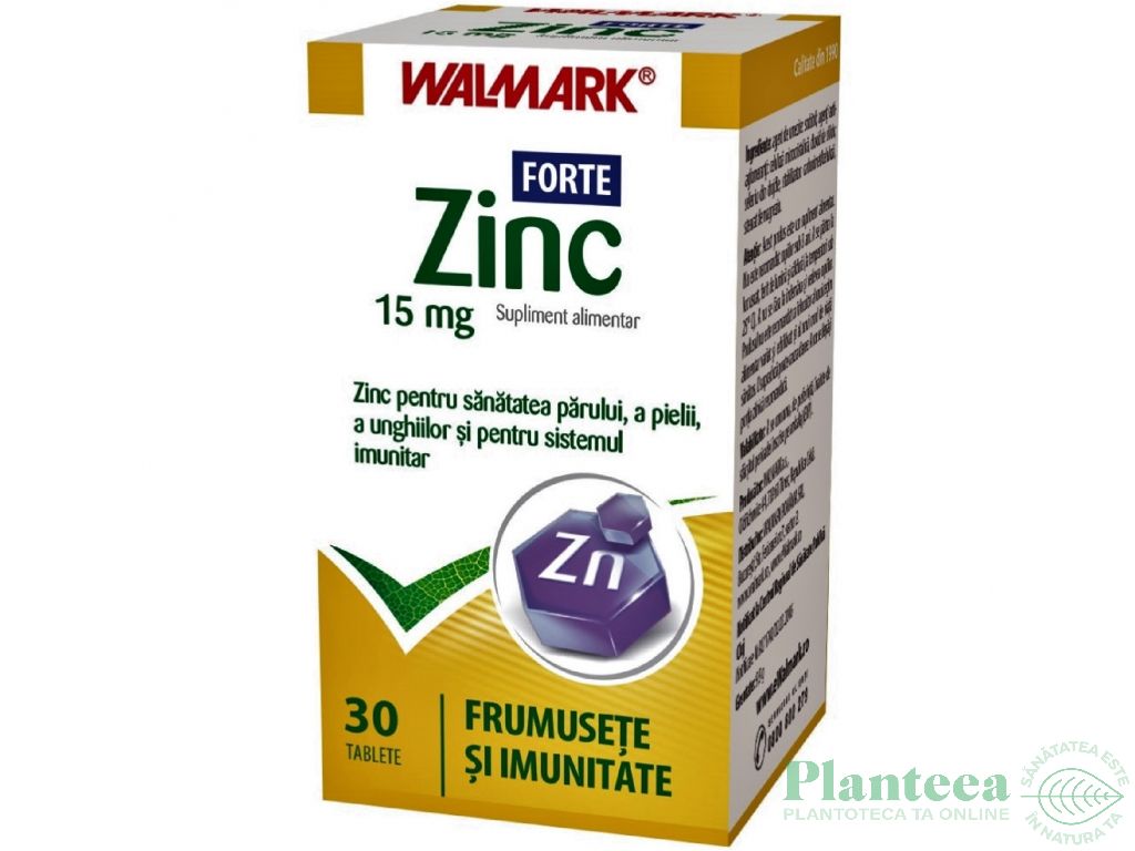 Zinc forte 15mg 30cp - WALMARK