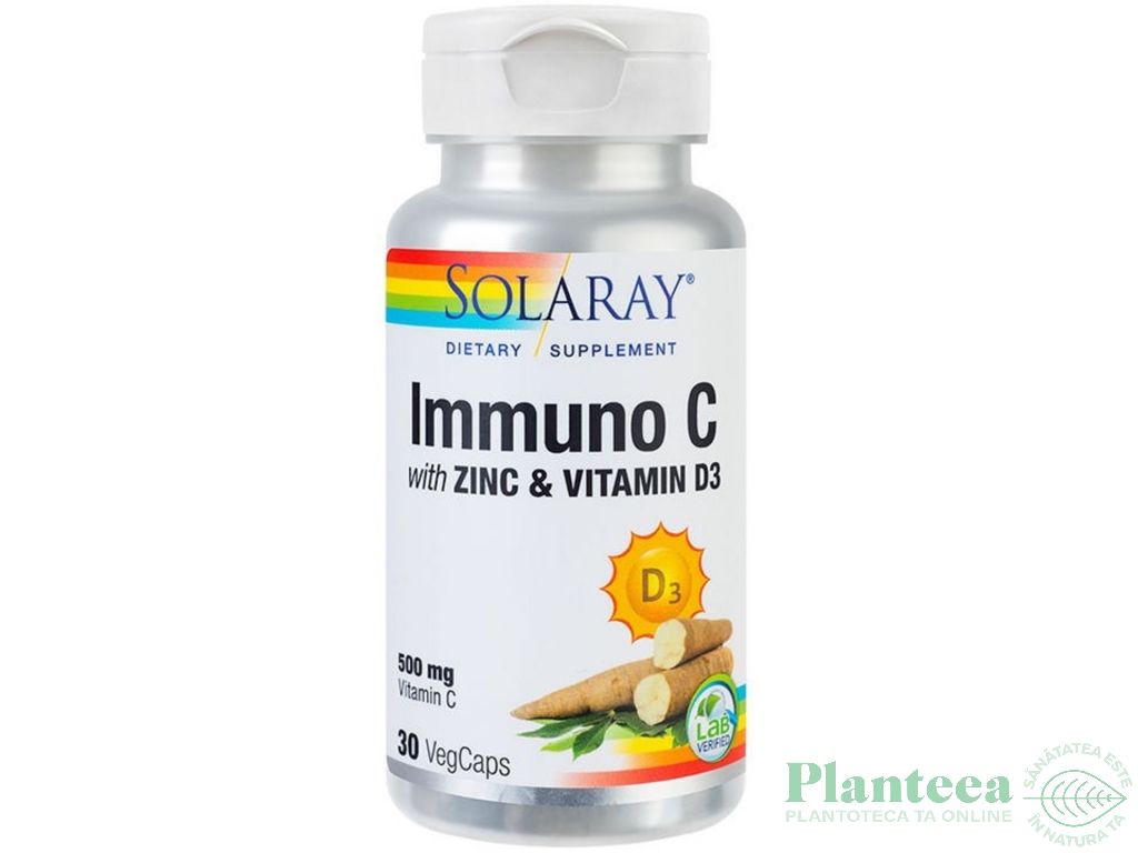 Immuno C zinc vitamina D3 30cps - SOLARAY
