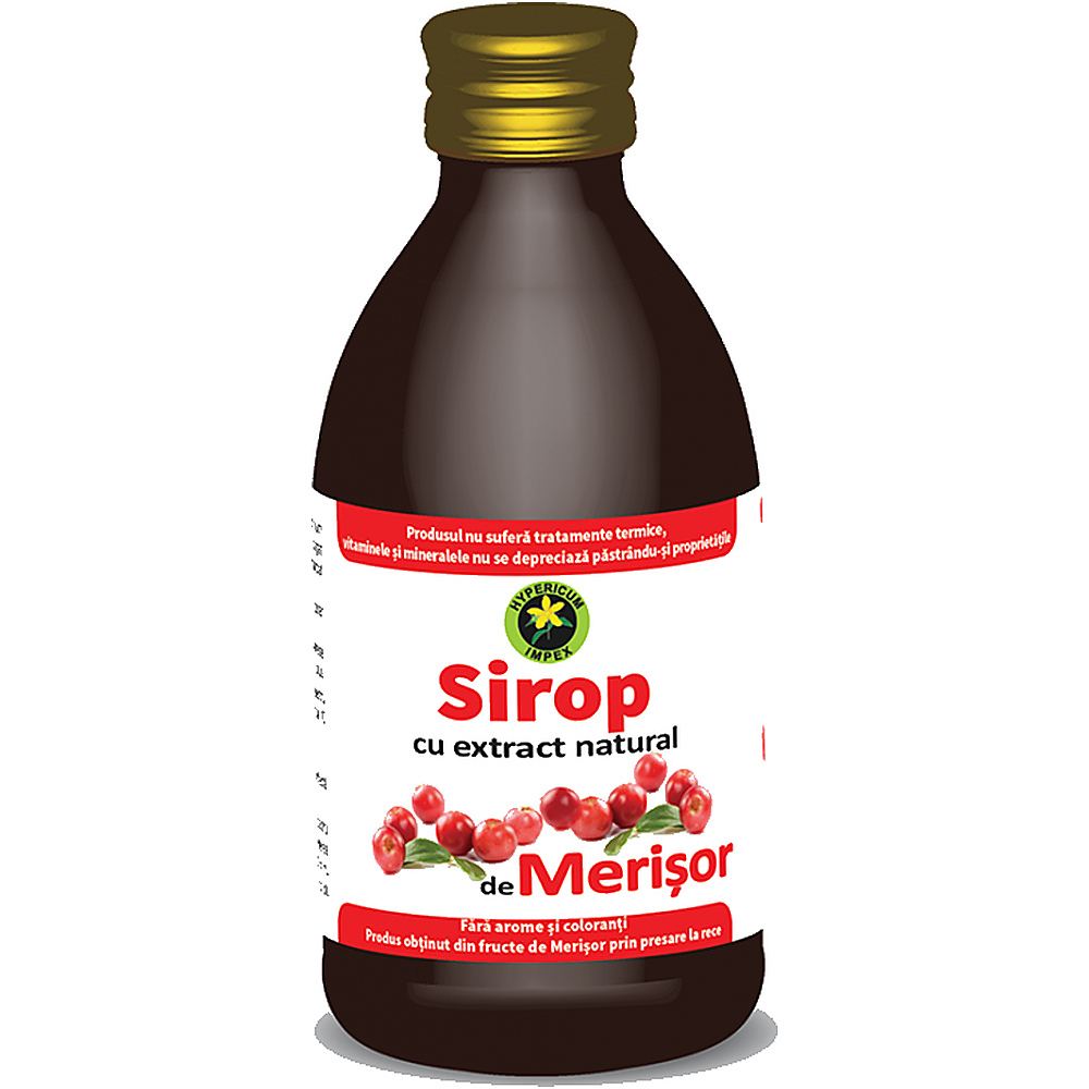 Sirop merisor cu zahar invertit 250ml - HYPERICUM