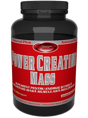 Pulbere Power creatine mass 900g - NATURAL PLUS