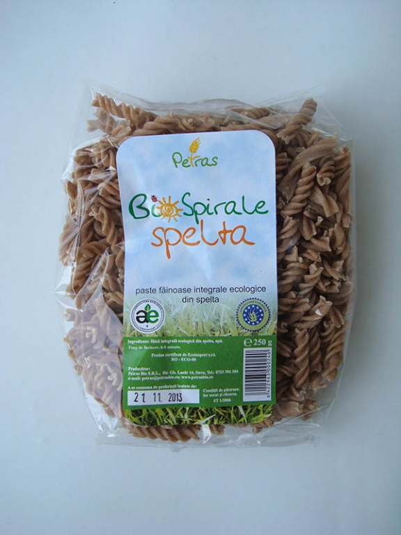 Paste spirale grau integral eco 250g - PETRAS BIO