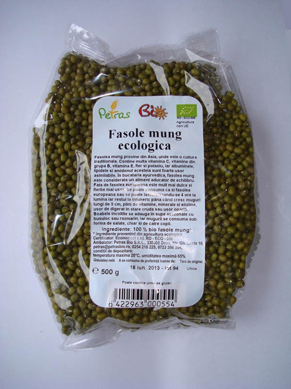 Fasole mung boabe 500g - PETRAS BIO