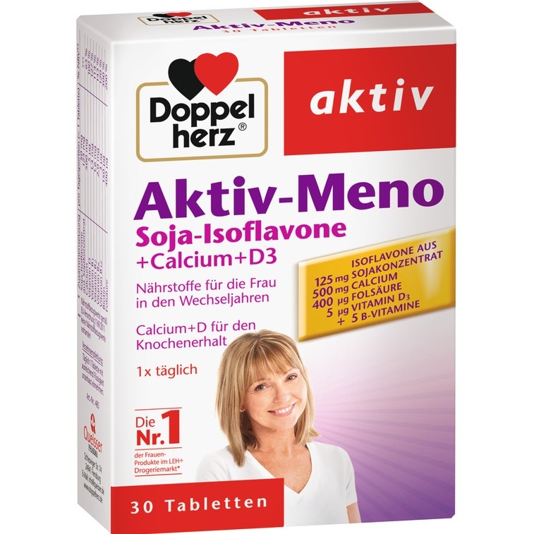 Aktiv~Meno soia isoflavone Ca D3 30cp - DOPPEL HERZ