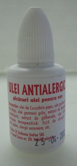 Ulei antialergic picaturi nas 20ml - STEFANIA STEFAN