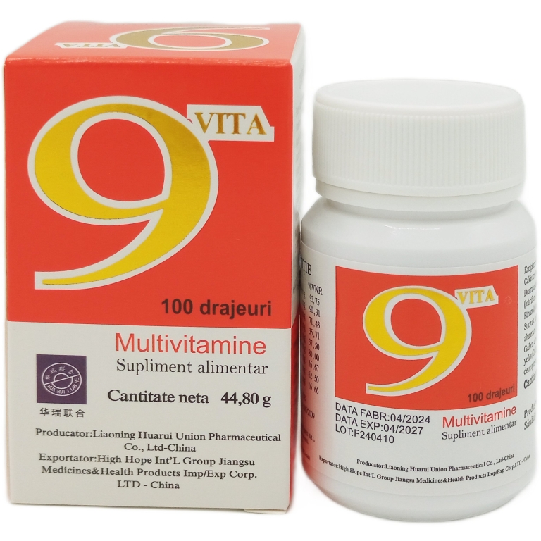 9 Vita Multivitamine 100cp - LIAONING HUARUI UNION PHARMA