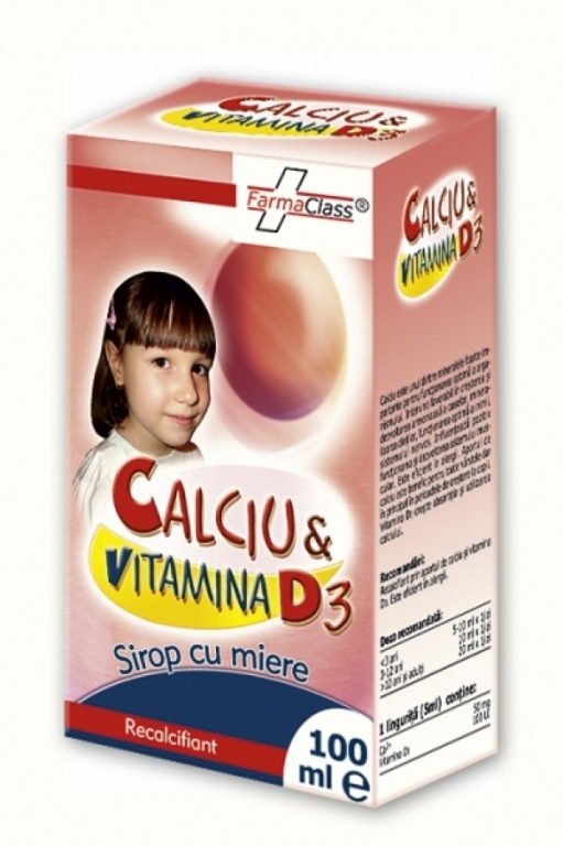 Sirop calciu D3 junior 100ml - FARMACLASS