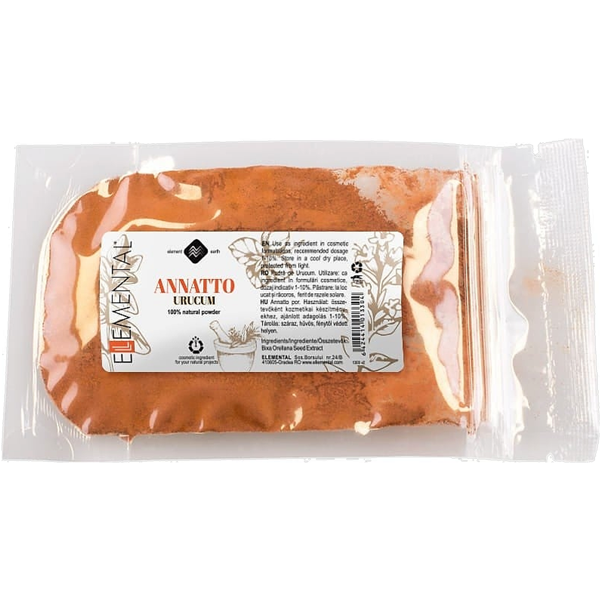 Pudra urucum 10g - ELLEMENTAL