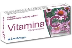 Vitamina C echinaceea 20cp - LAROPHARM