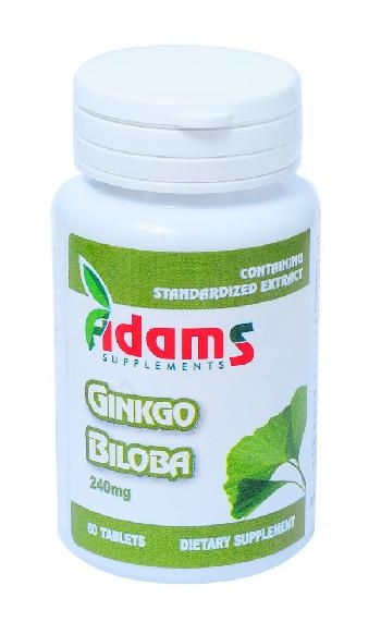 Ginkgo biloba 240mg 60cp - ADAMS SUPPLEMENTS