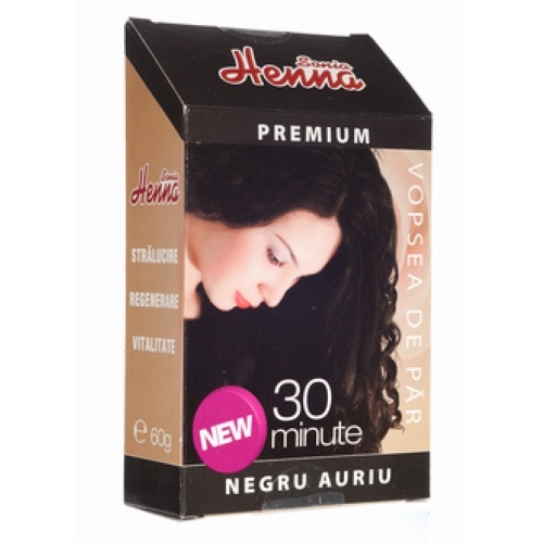 Henna negru auriu Sonia Premium 60g - KIAN COSMETICS