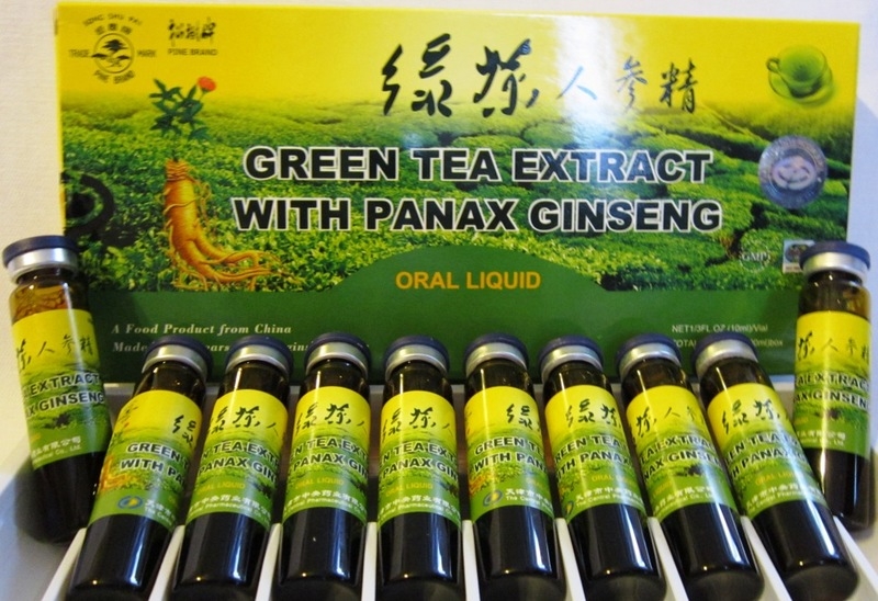 Ceai verde panax ginseng 10fl - PINE BRAND