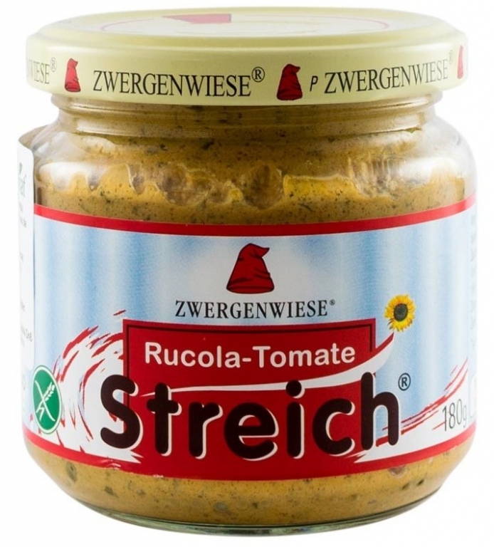 Pate vegetal fl soarelui tomate rucola eco 180g - ZWERGENWIESE