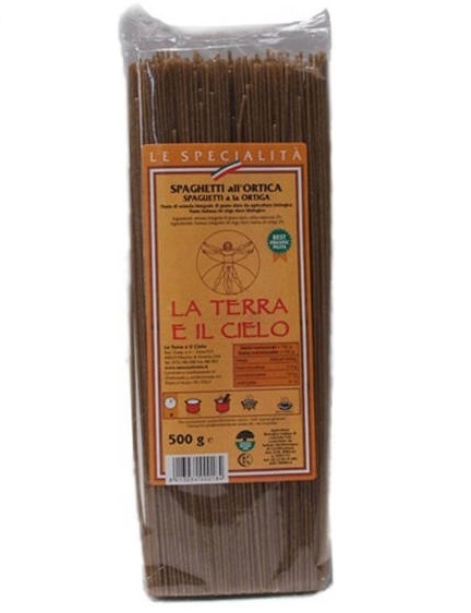 Paste spaghete grau integral urzica 500g - LA TERRA E IL CIELO