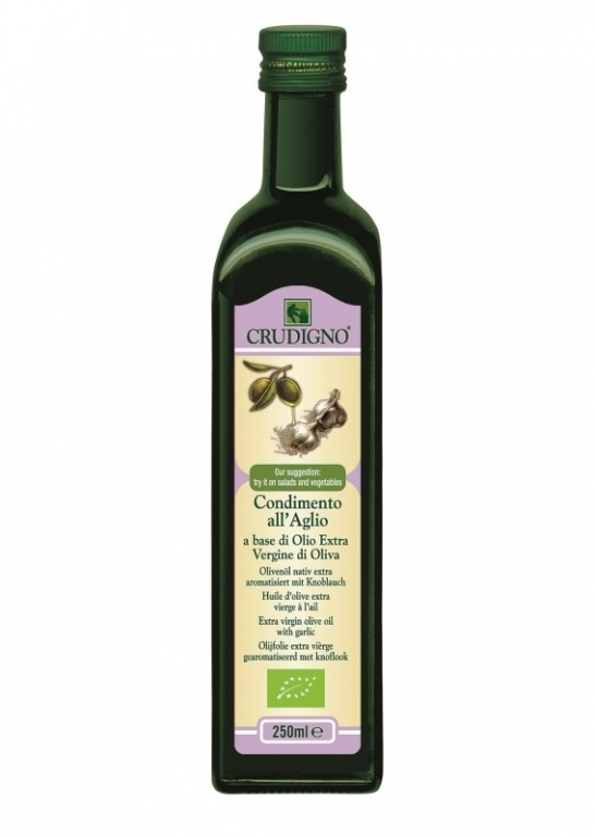 Ulei masline extravirgin usturoi eco 250ml - CRUDIGNO