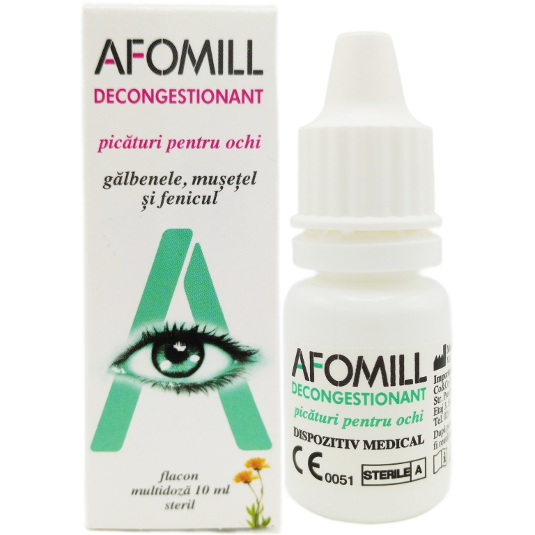 Picaturi oculare decongestionante 10ml - AFOMILL