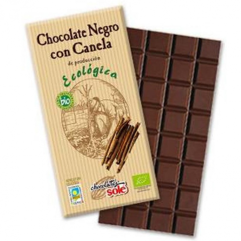Ciocolata neagra 56% scortisoara eco 100g - SOLE