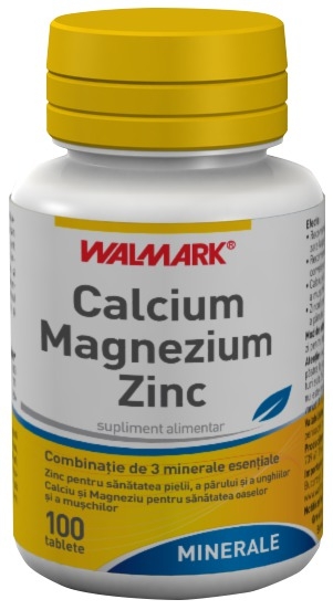 Calciu Mg Zn 100cp - WALMARK