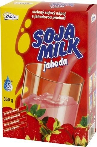 Lapte praf soia capsuni 350g - TOPNATUR