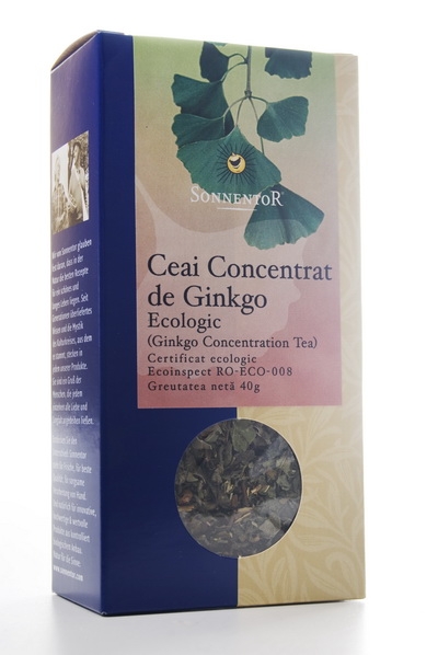 Ceai pt concentrare ginkgo eco 50g - SONNENTOR