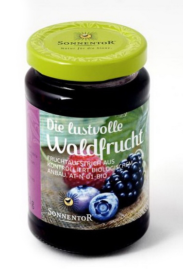 Gem fructe padure fara zahar eco 250g - SONNENTOR