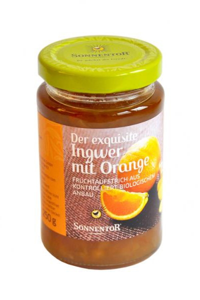Gem ghimbir portocale fara zahar eco 250g - SONNENTOR