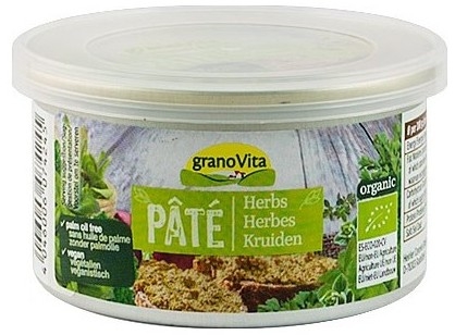 Pate vegetal ierburi aromatice eco 125g - GRANO VITA