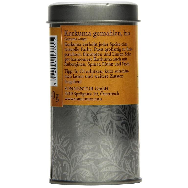 Condiment turmeric macinat eco solnita eco 40g - SONNENTOR