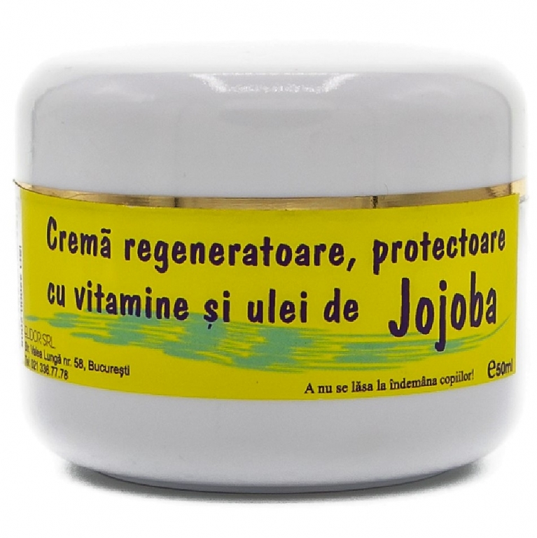 Crema Regeneratoare Protectoare Vitamine Ulei Jojoba 50ml - Elidor