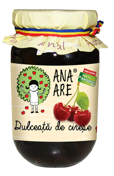 Dulceata cirese fara zahar 320g - ANA ARE