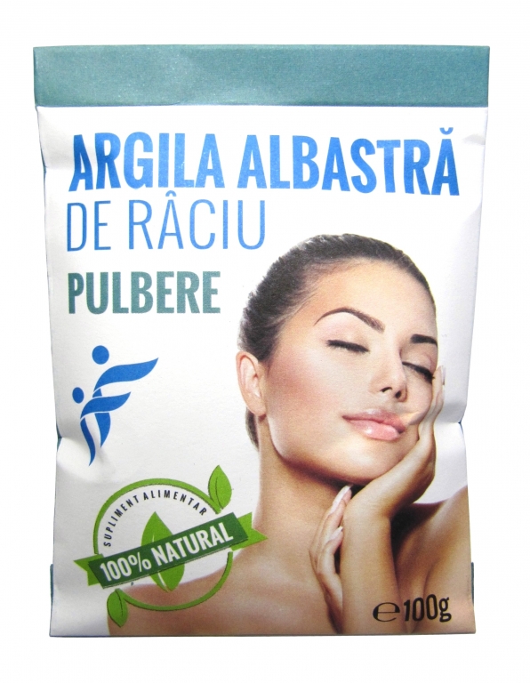 Argila albastra pulbere plic 1x100g - RACIU