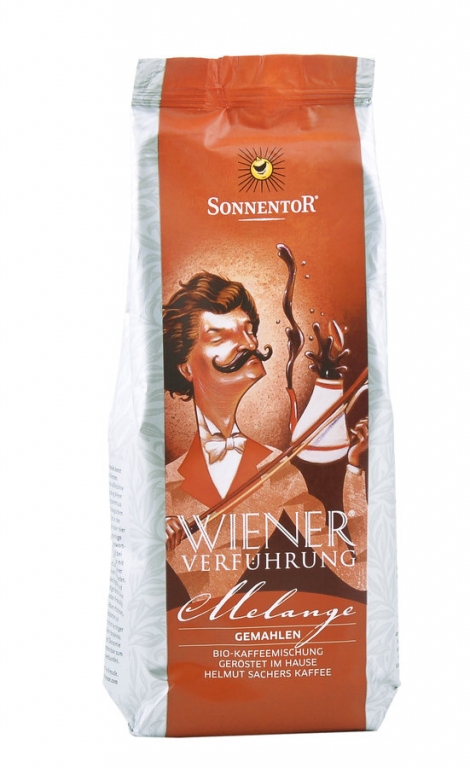 Cafea boabe arabica melange Ispita Vieneza eco 500g - SONNENTOR
