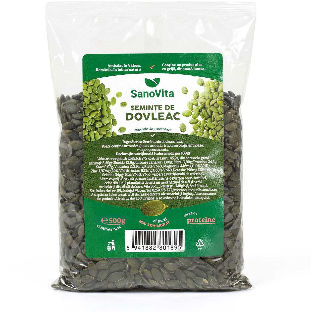 Seminte dovleac 500g - SANOVITA