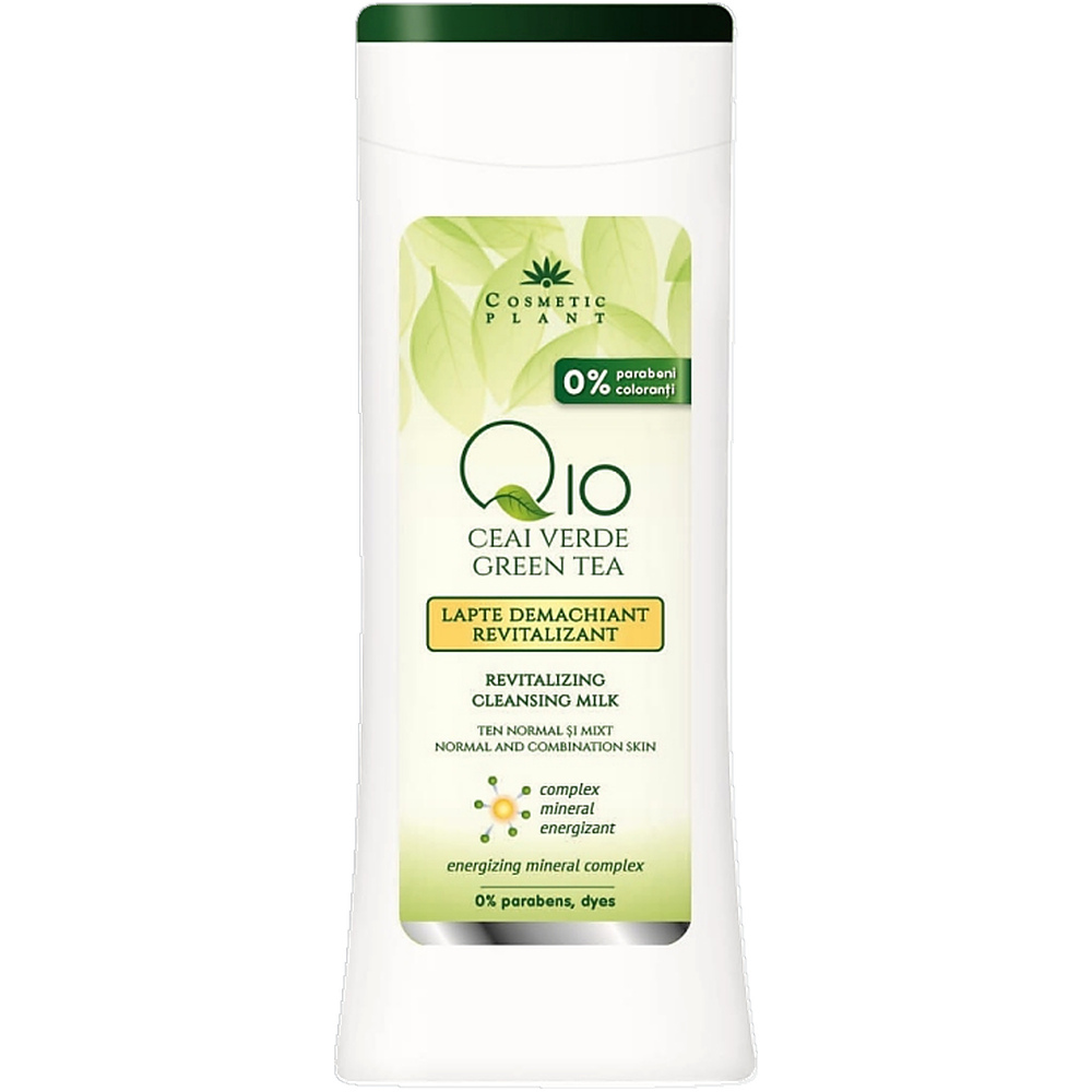 Lapte demachiant antirid Q10 ceai verde complex mineral 200ml - COSMETIC PLANT