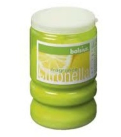 Lumanare parfumata borcan cu capac 30h citronella verde 120g - BOLSIUS