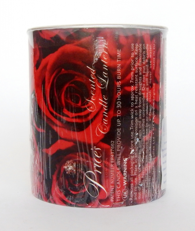 Lumanare parfumata carton 35h trandafir 100g - PRICE`S